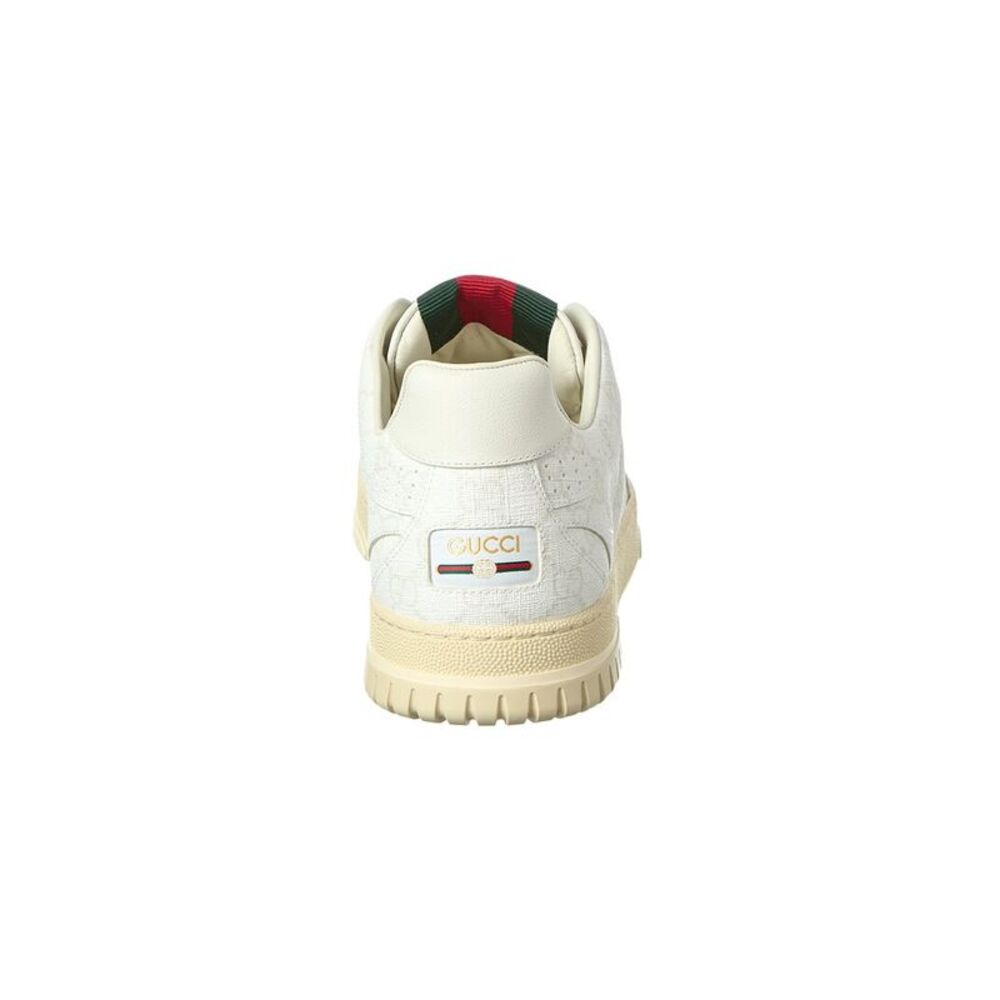 Gucci Leather-Trim Sneaker, White - Picture 3 of 5